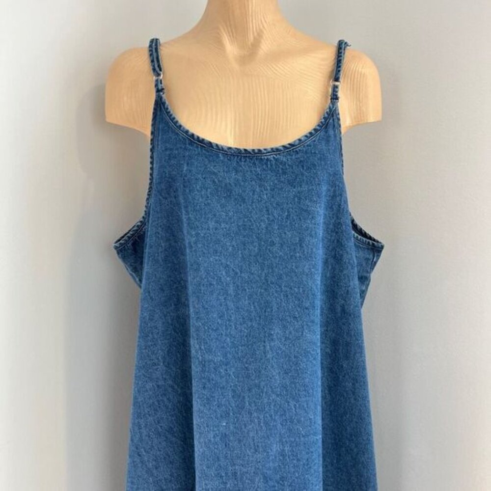 Blue Denim Midi Dress - Picture 4 of 14